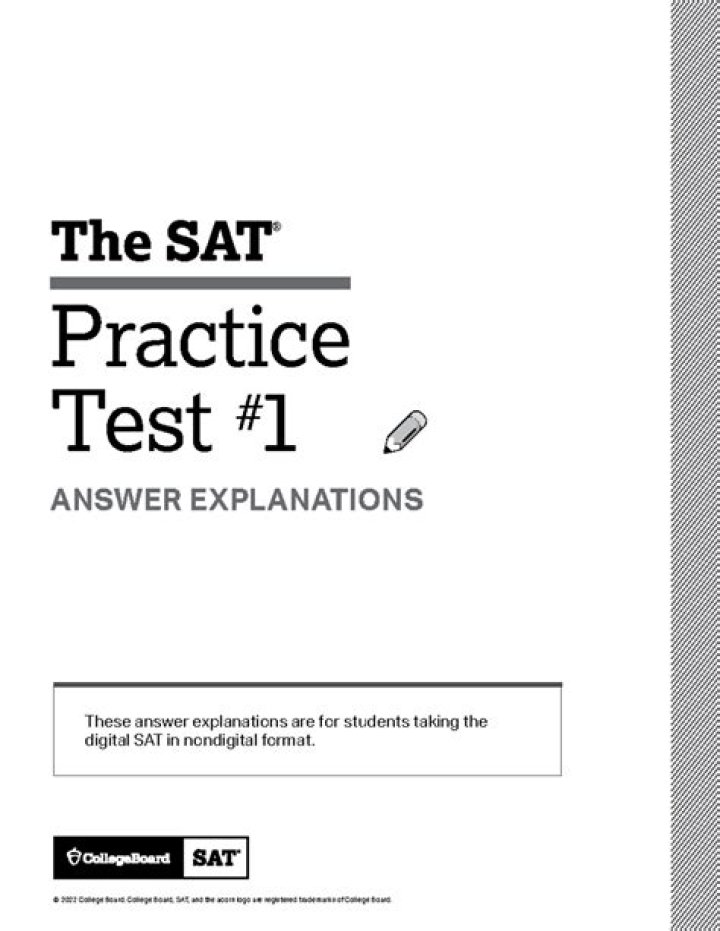 Complete SAT Practice Test with Answers PDF – Download Now