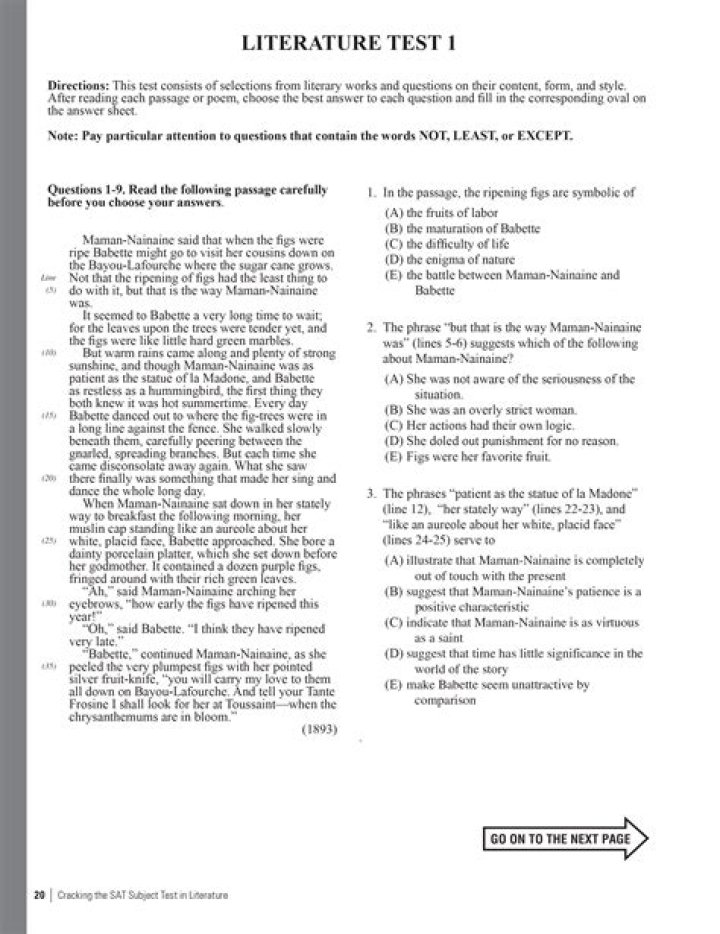 Free SAT Reading Practice Test PDF with Answers