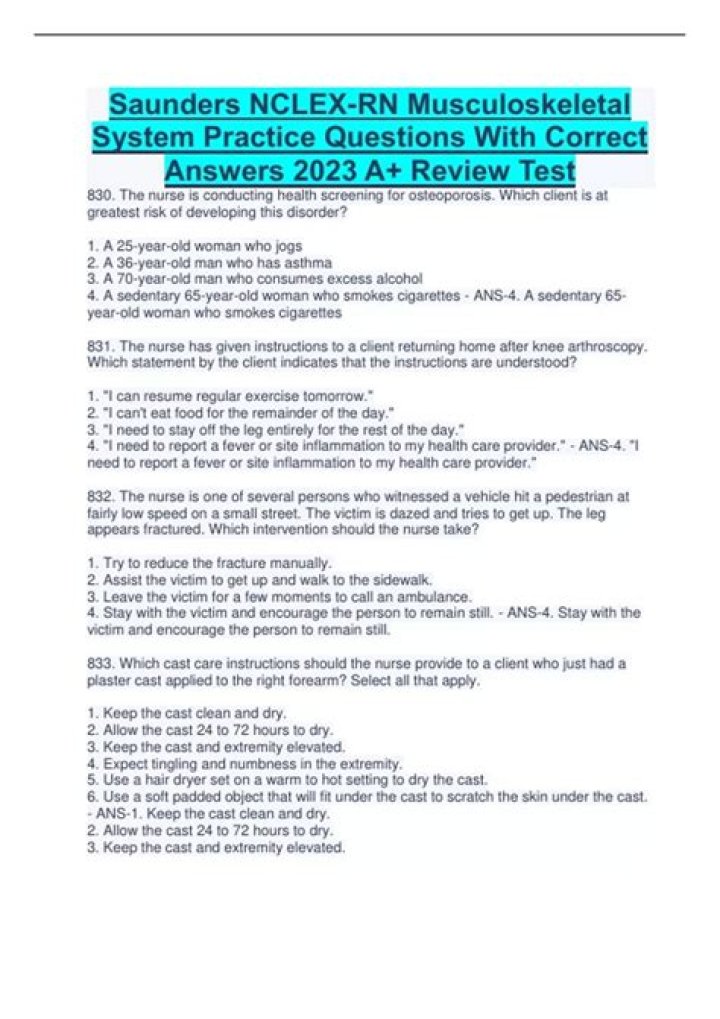 Saunders NCLEX Questions & Answers PDF: Master Practice Tests