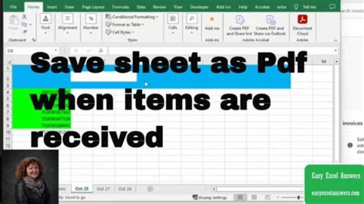 Save Your Worksheet as PDF Easily