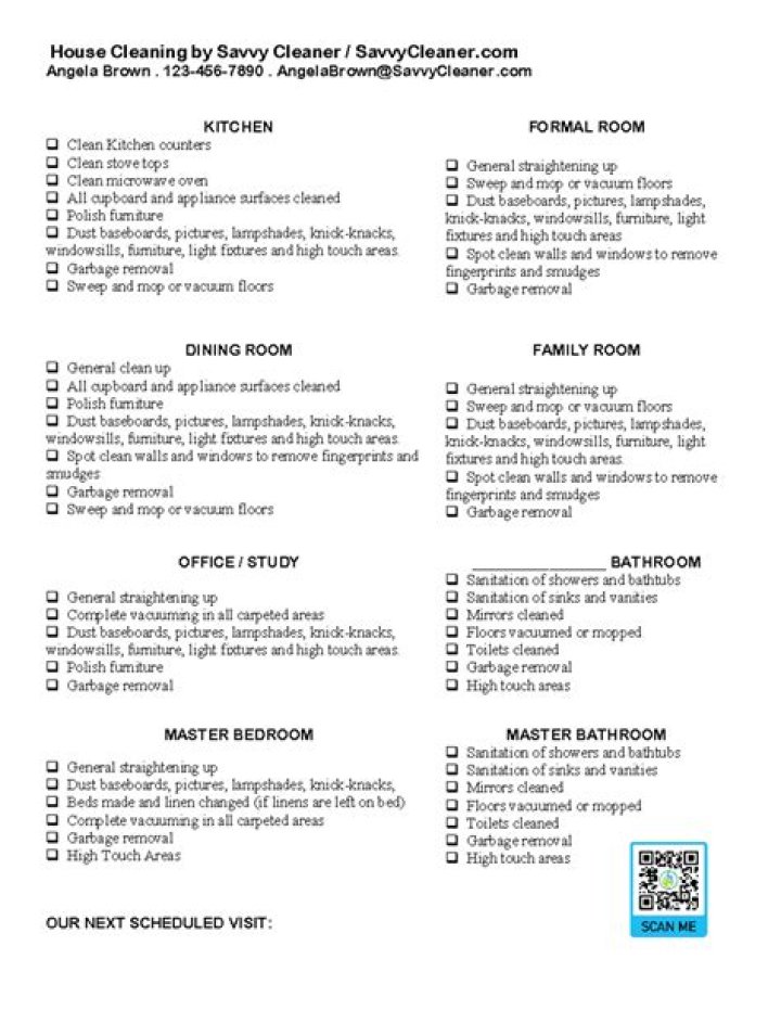 Savvy Cleaner Worksheet PDF – Streamline Your Cleaning Routine