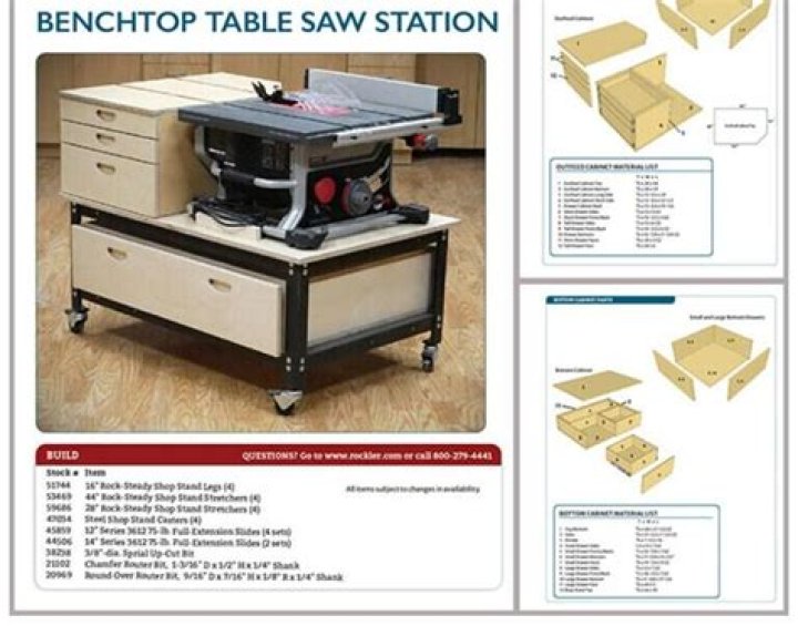 Saw Bench Plans PDF – Download Free DIY Cabinet Plans