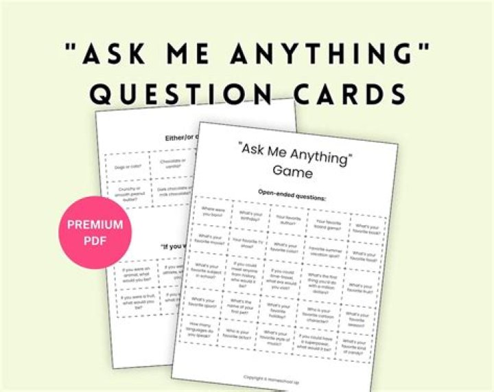 Say Anything Game Questions PDF – Instant Fun & Random Ideas