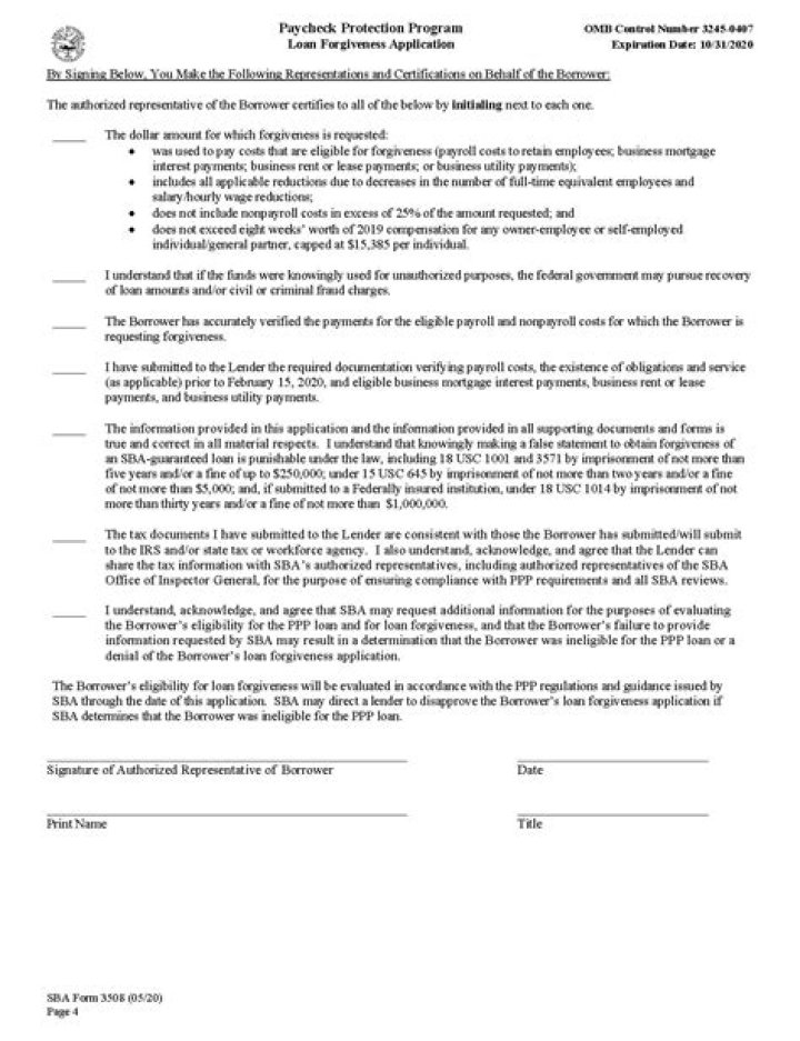 Download Free SBA Form 3511 Affiliation Worksheet in PDF