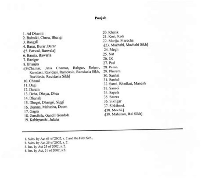 SC Caste List in Punjab PDF – Complete Guide & Download