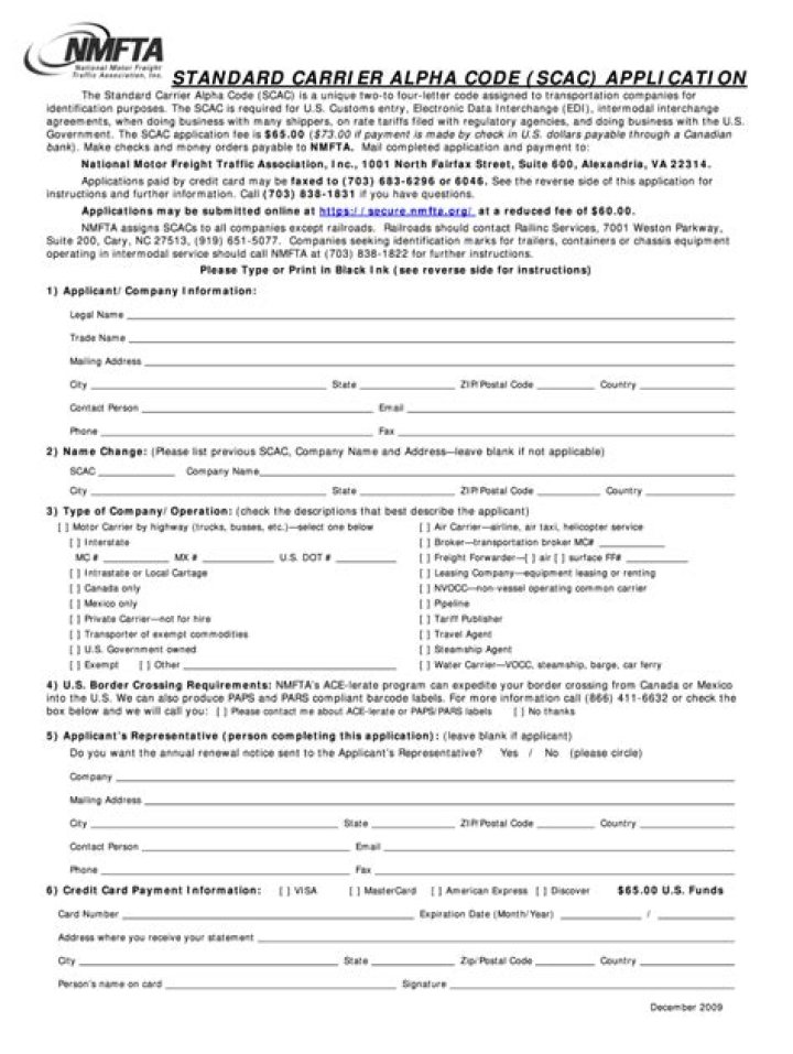 2020 SCAC Code List PDF – Complete Guide & Download