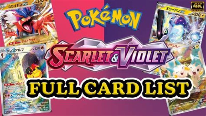 Scarlet and Violet Card List PDF – Download Free Collection