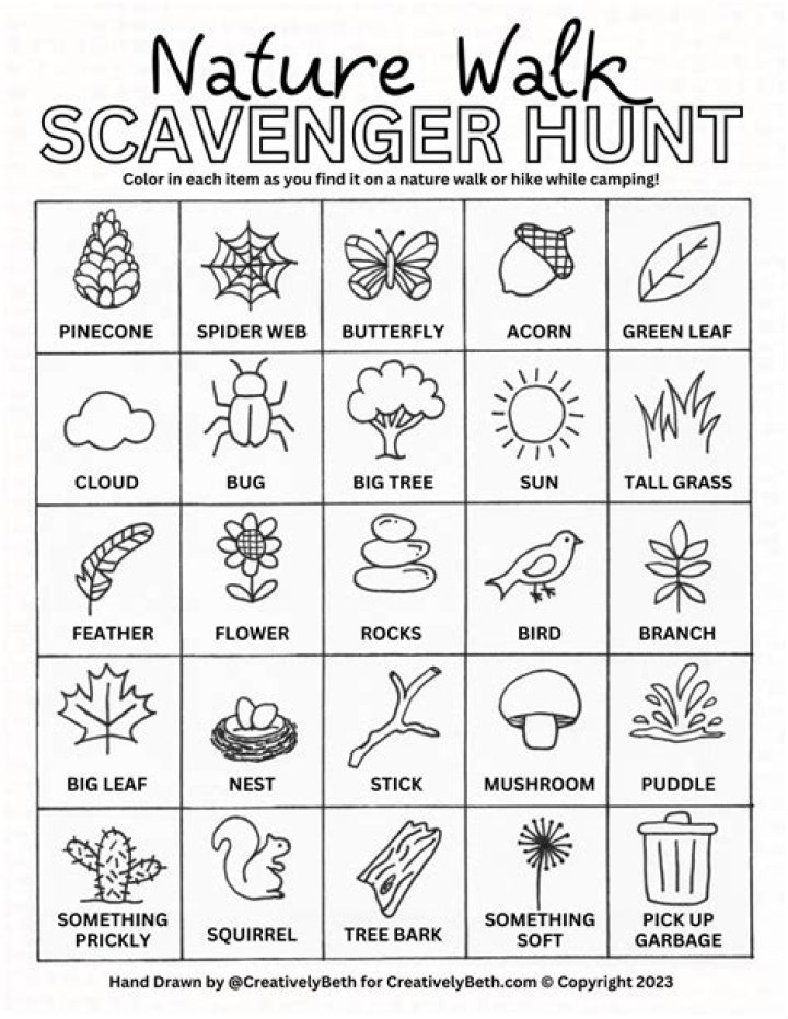 Free Scavenger Hunt Worksheet PDF – Perfect for Kids and Teams