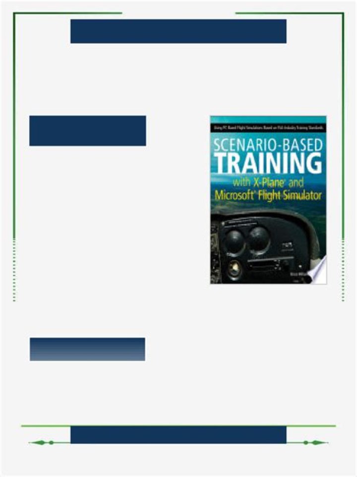 Master Aviation Training: Scenario-Based Flight Simulator PDFs with X-Plane and Microsoft Flight Simulator