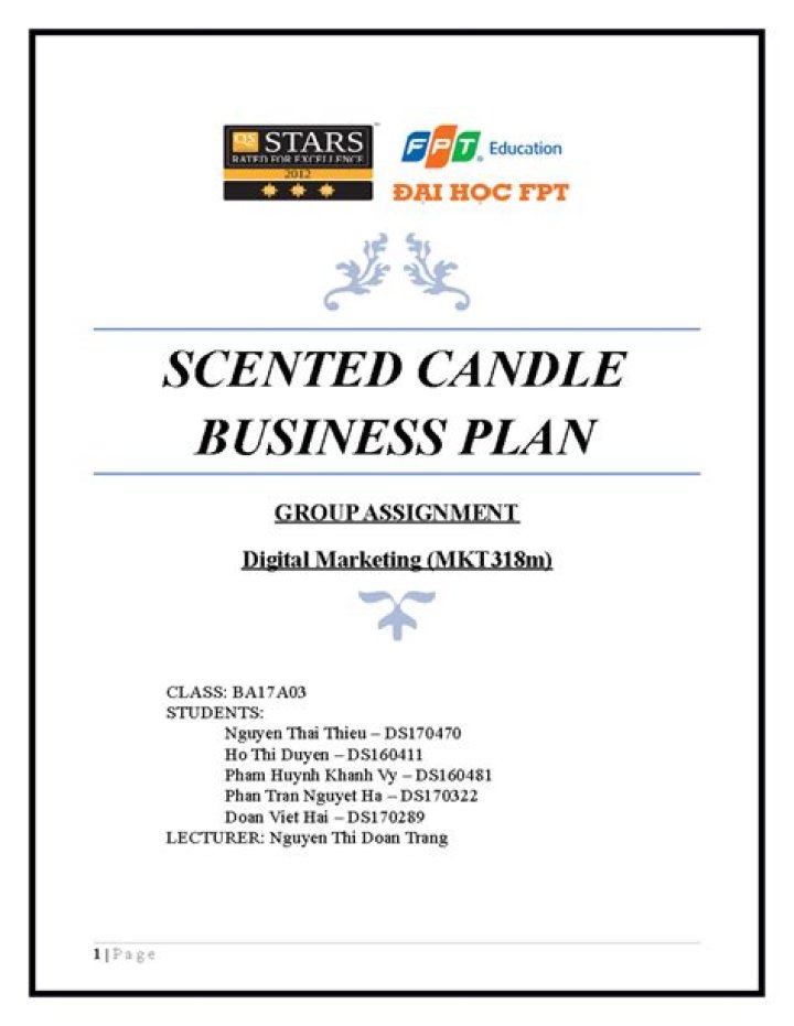 Build Your Scented Candles Business: Expert Business Plan PDF