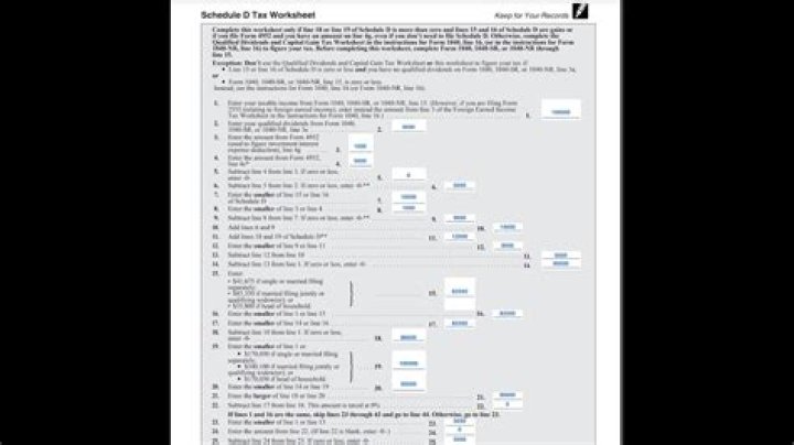 2023 Schedule D Tax Worksheet PDF – Complete 2023 Filing Guide