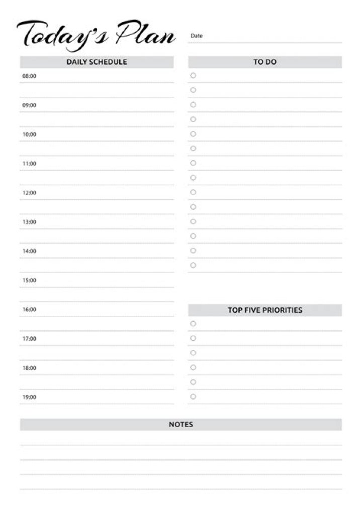 Download Free Schedule List PDF for Easy Planning