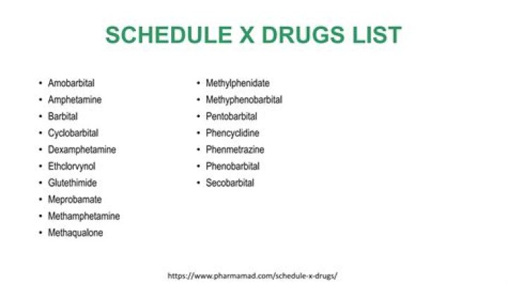Schedule X Drugs List PDF: Complete Medication Schedule Guide