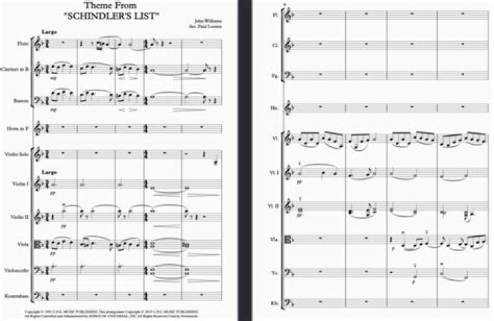 Schindler's List Orchestra Score PDF – Official Full Score Download