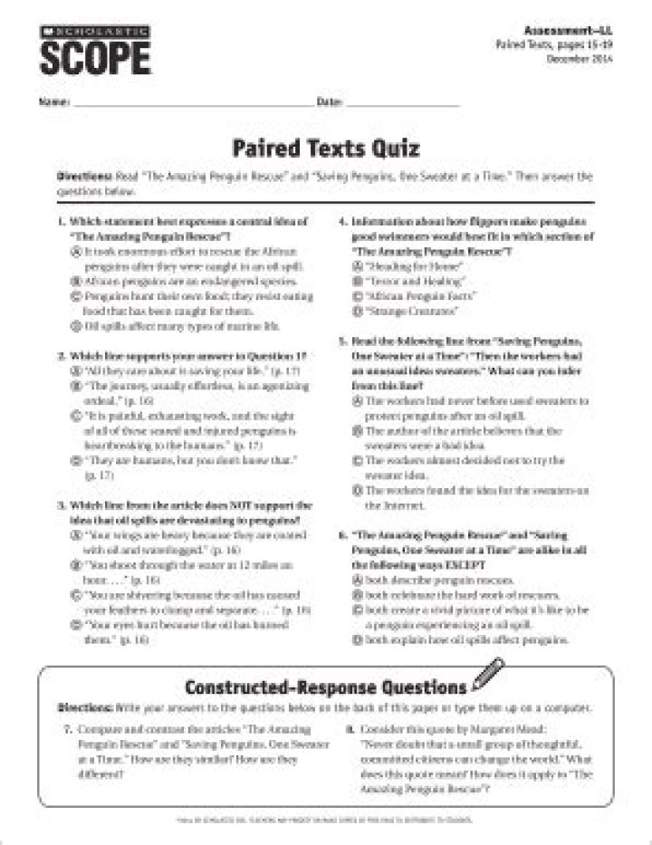 Scholastic Scope Answer Key PDF – Free Download
