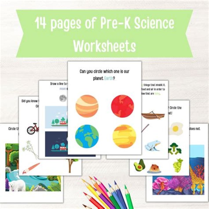 Science Kindergarten Worksheets PDF – Free Printable Learning Activities