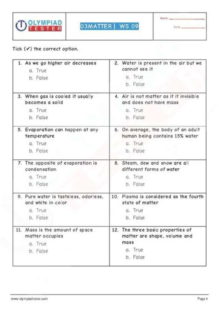 Free Science Olympiad Questions PDF – Download Now