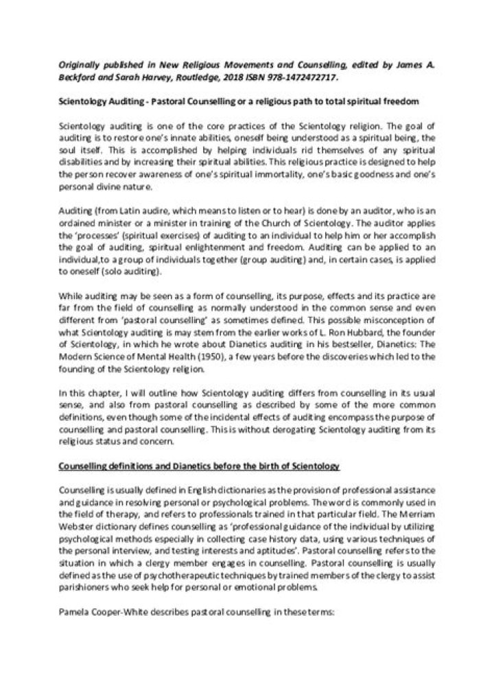 Essential Scientology Auditing Questions PDF for Practitioners