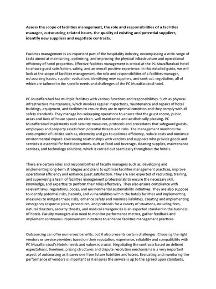 Comprehensive Guide to Scope of Facilities Management PDF