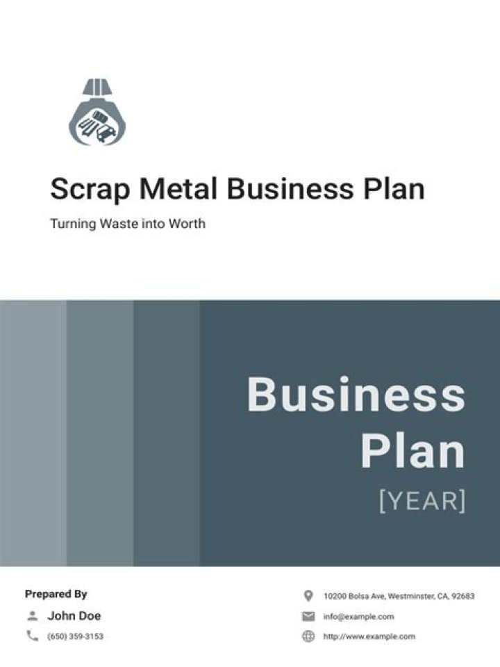 Launch Your Scrap Yard Business: Comprehensive Business Plan PDF