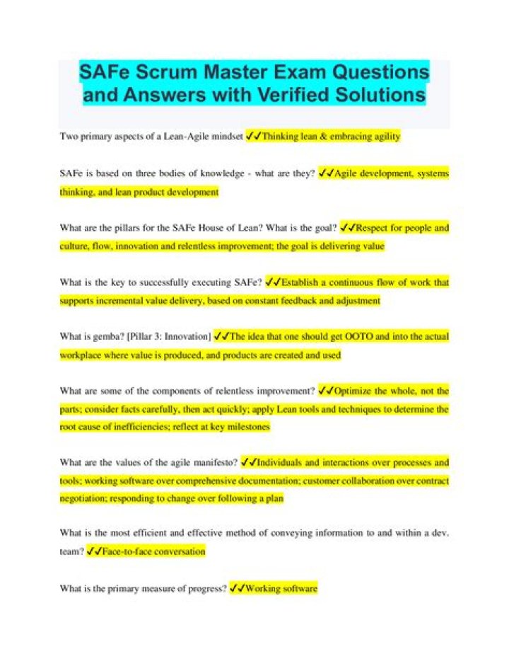 Free Scrum Master Exam Questions and Answers PDF – Instant Download