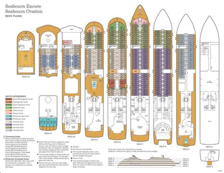 Seabourn Ovation Deck Plan PDF – Download Full Layout & Design