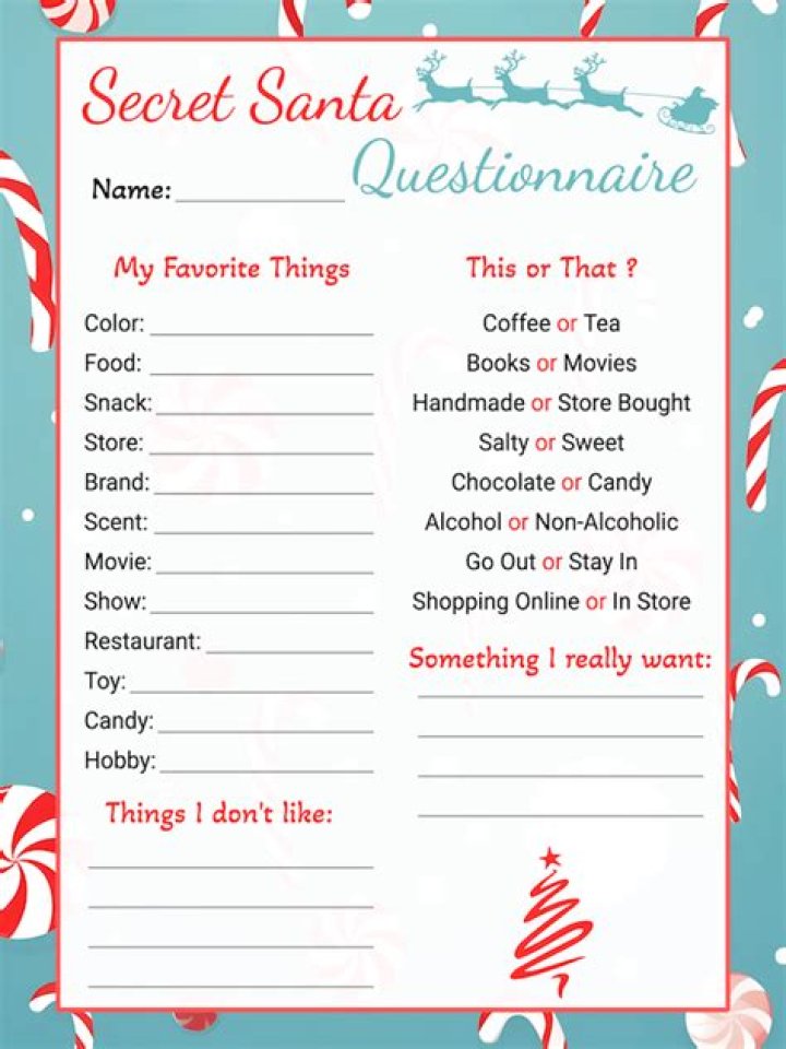 Free Secret Santa Questions PDF – Easy & Fun Gift Ideas