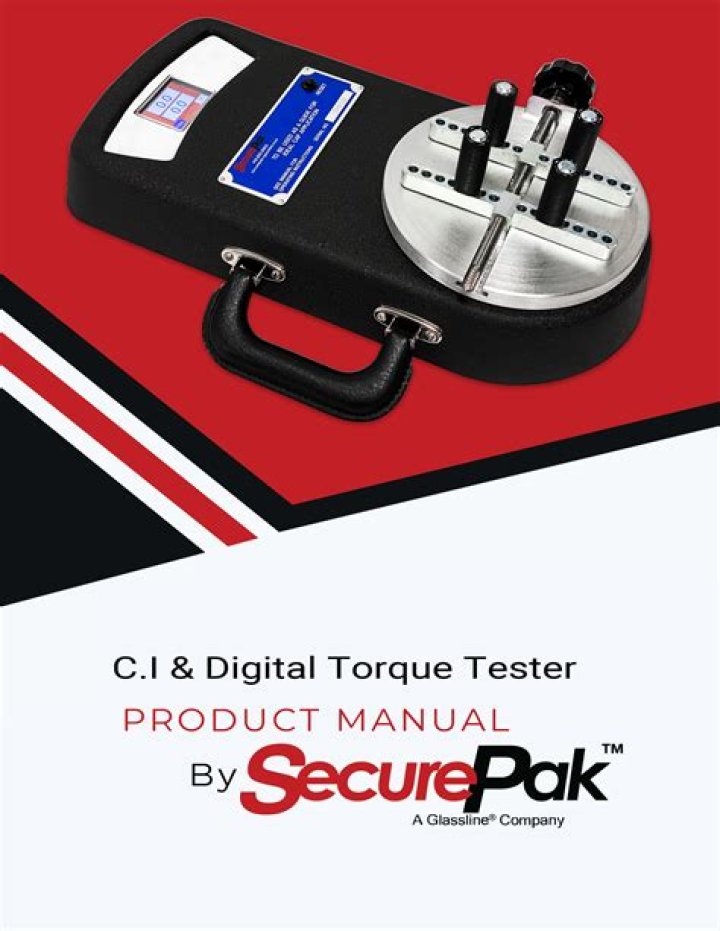 SecurePak Torque Tester Manual PDF – Official Guide & Testing Instructions
