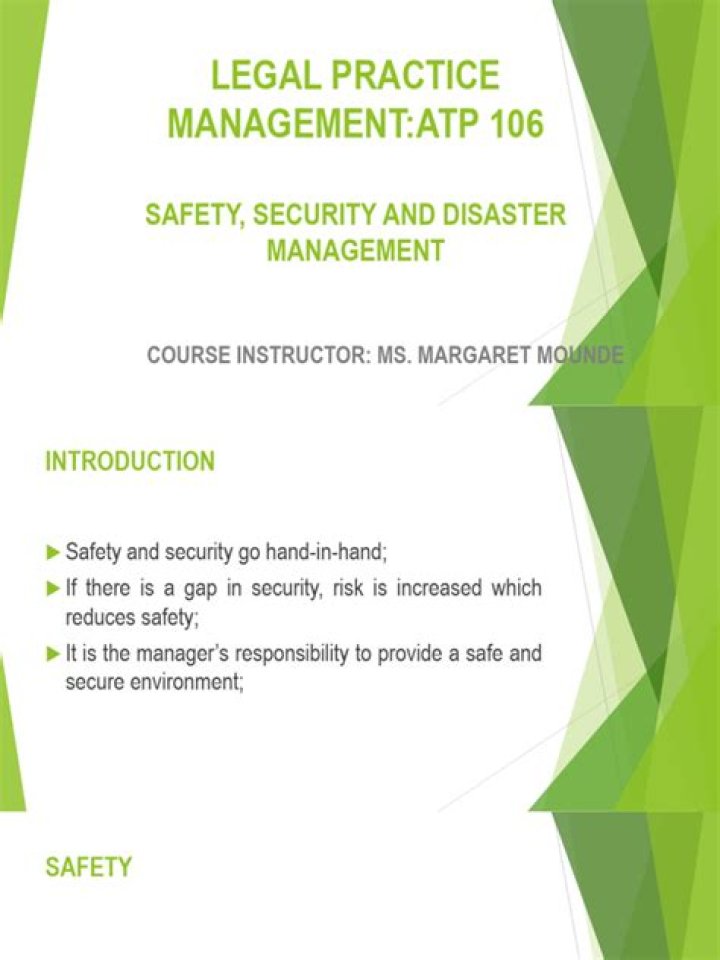 Security and Disaster Management PDF: Essential Guidelines