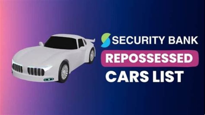 Security Bank Repossessed Cars Philippines List PDF