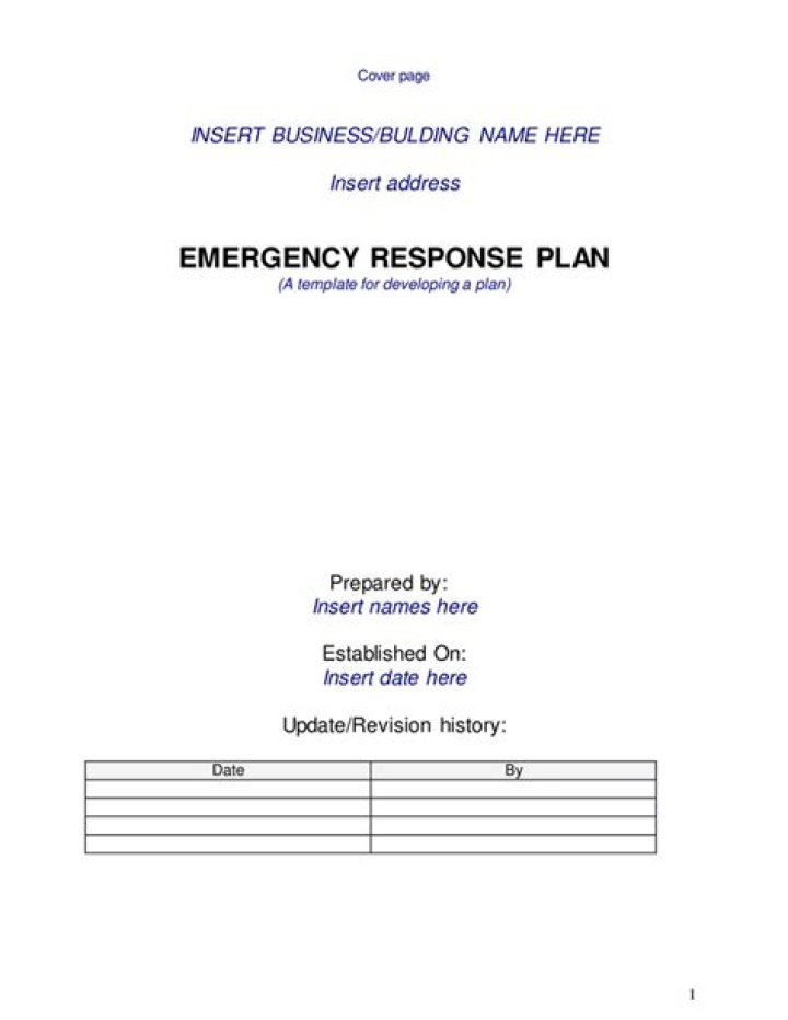 Security Emergency Response Plan PDF: Essential Guide & Download