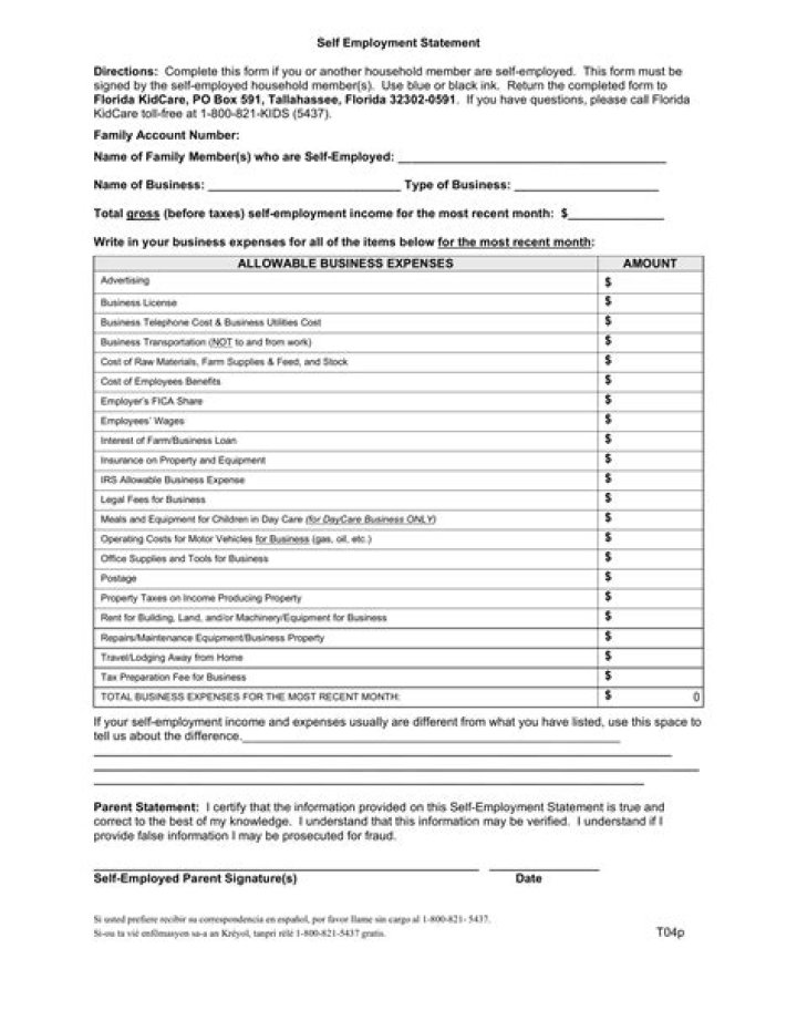 Self Employment Worksheet PDF: Free Download for Success