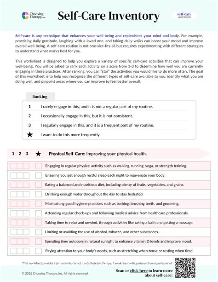 Self-Inventory Worksheet PDF: Easy Download for Accurate Tracking