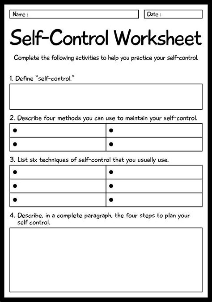 Self-Management Worksheets for Students PDF – Boost Focus & Productivity