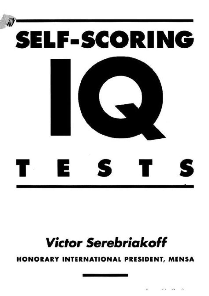 Self-Scoring IQ Tests by Victor Serebriakoff: Free PDF Download & Scoring Guide