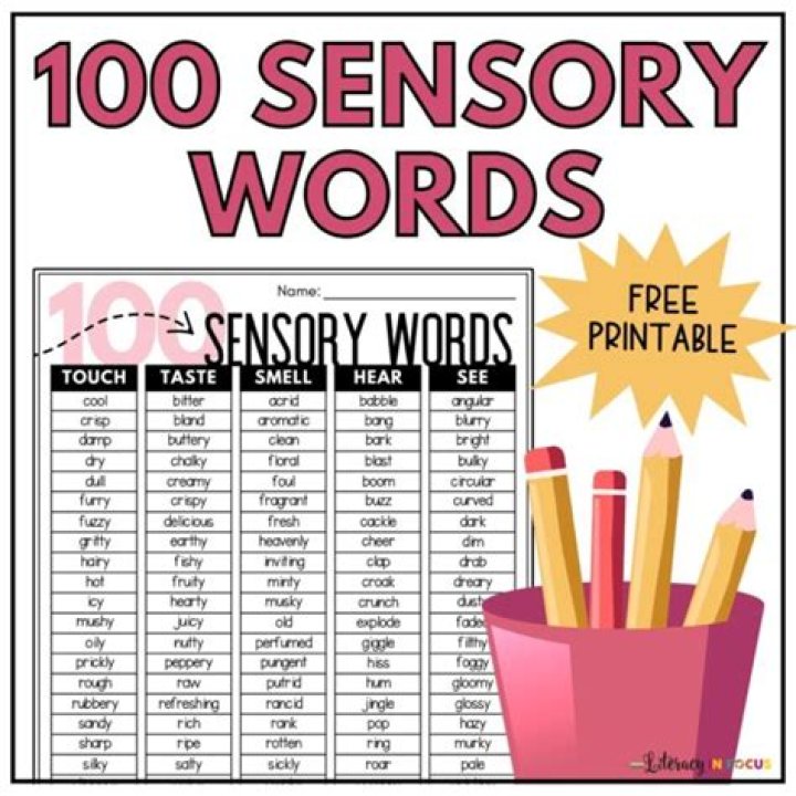 Free Sensory Word List PDF – Engage Your Senses with Words