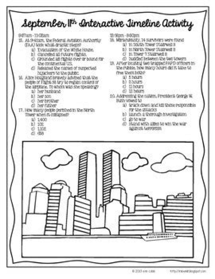 Free September 11 Worksheets PDF: Classroom Resources for Teaching History