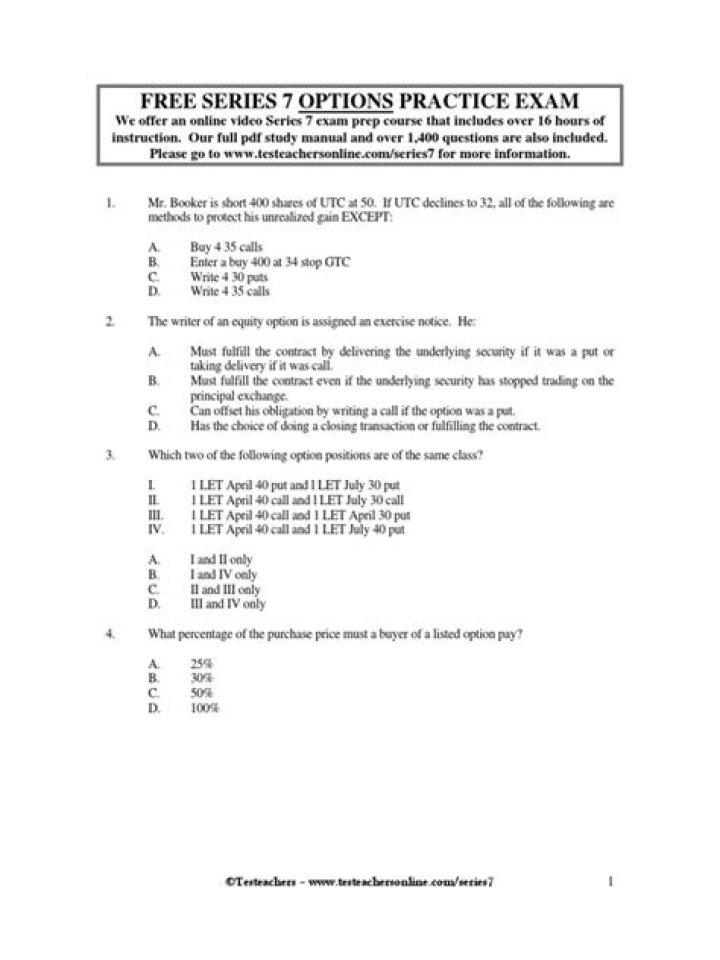 Series 7 Practice Questions PDF: Master the Exam with Expert Prep