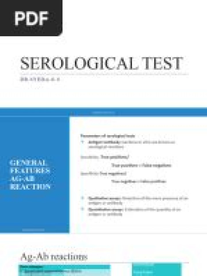 Serological Tests in Microbiology: Essential PDF Guide