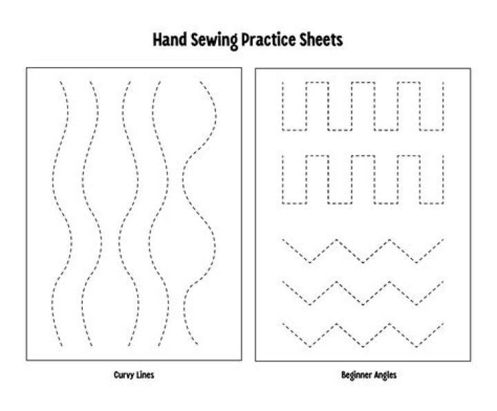 Free Sewing Practice Sheets PDF - Perfect for Beginners