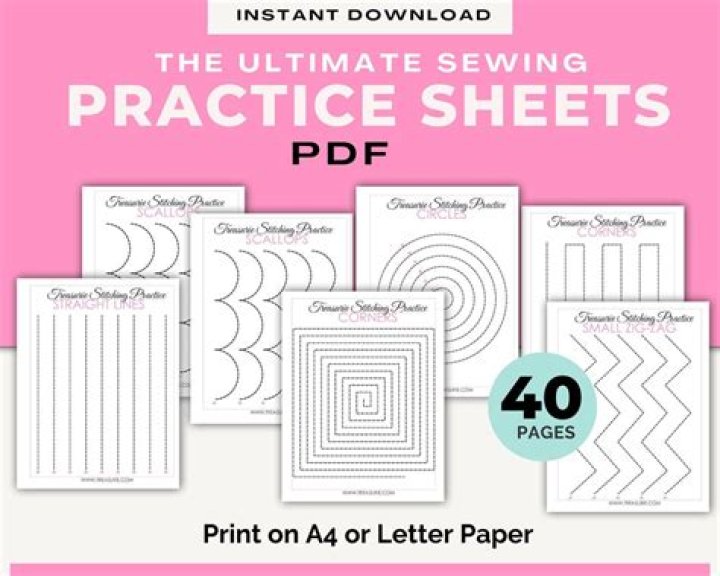 Free Sewing Worksheets PDF – Printable Tutorials for All Skill Levels