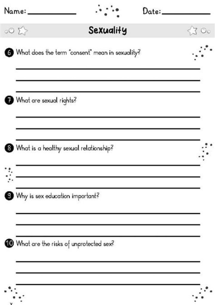 Sexuality Worksheets PDF: Comprehensive Tools for Understanding Human Sexuality