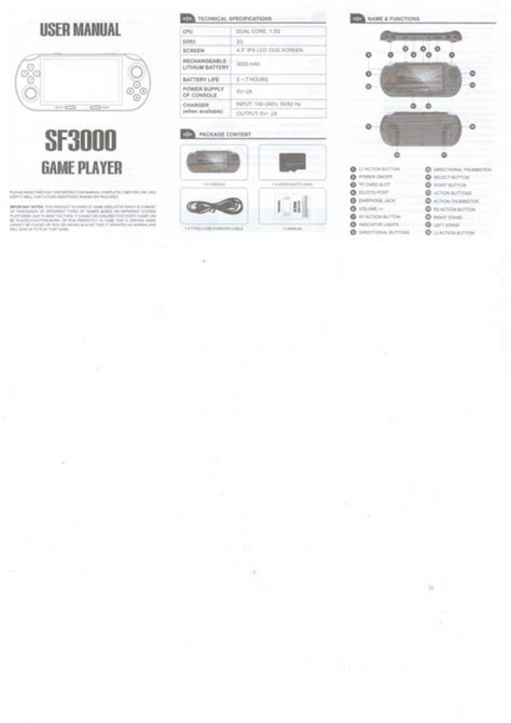 Complete SF3000 Game List PDF – All Titles & Details
