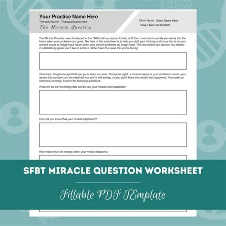 SFBT Miracle Question PDF: Transform Your Life Today