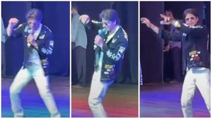 Shah Rukh Khan dancing to Tesher's song 'Young Shahrukh' at Anant
