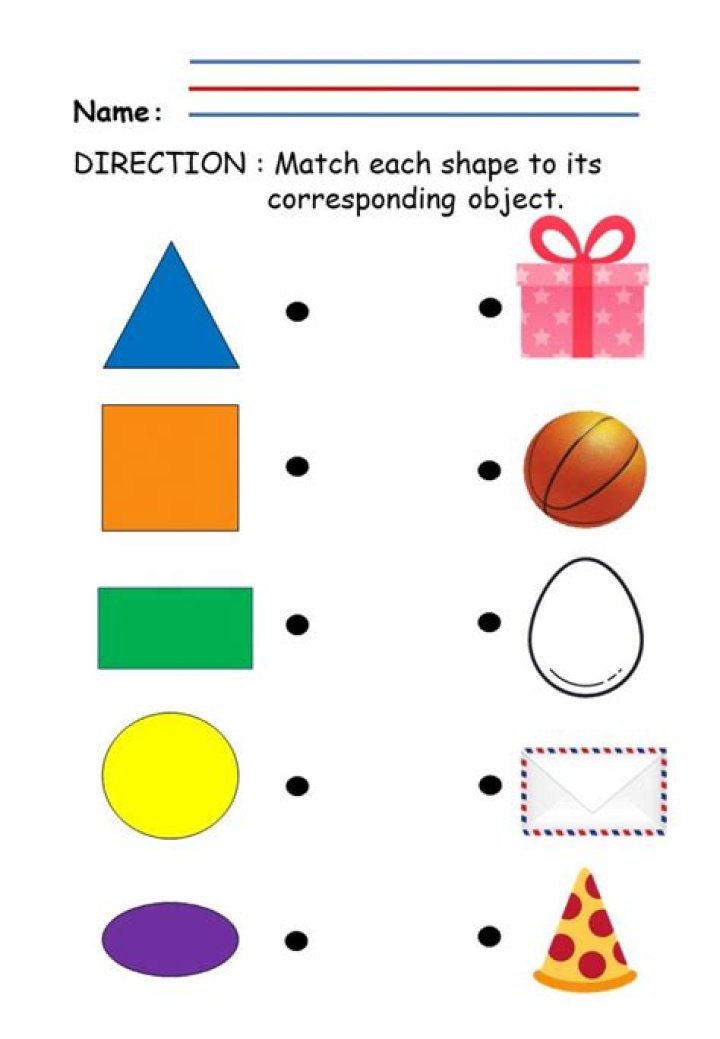 Free Kindergarten Shapes Worksheets PDF for Early Learning