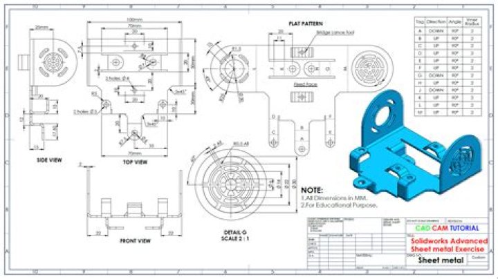 Sheet Metal Drawings PDF for Precise Fabrication & Assembly