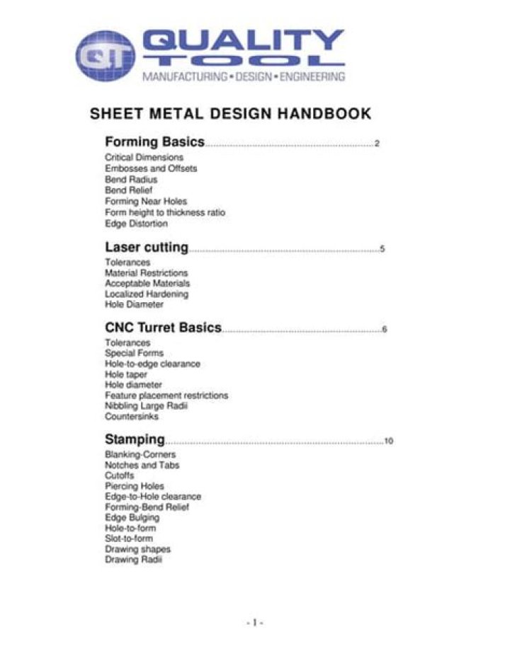 Essential Sheet Metal Handbook PDF – Your Complete Guide