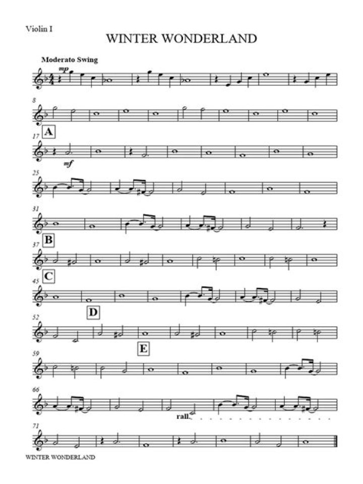 Sheet Music Winter Wonderland PDF: Joyful Holiday Melodies for Piano & Voice