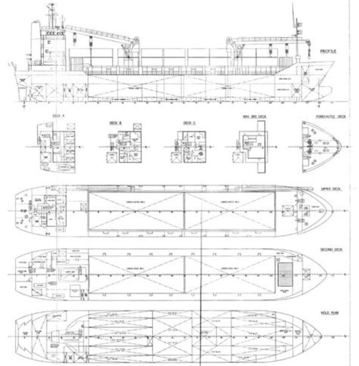 Download Ship General Arrangement Plan PDF for Engineering Design